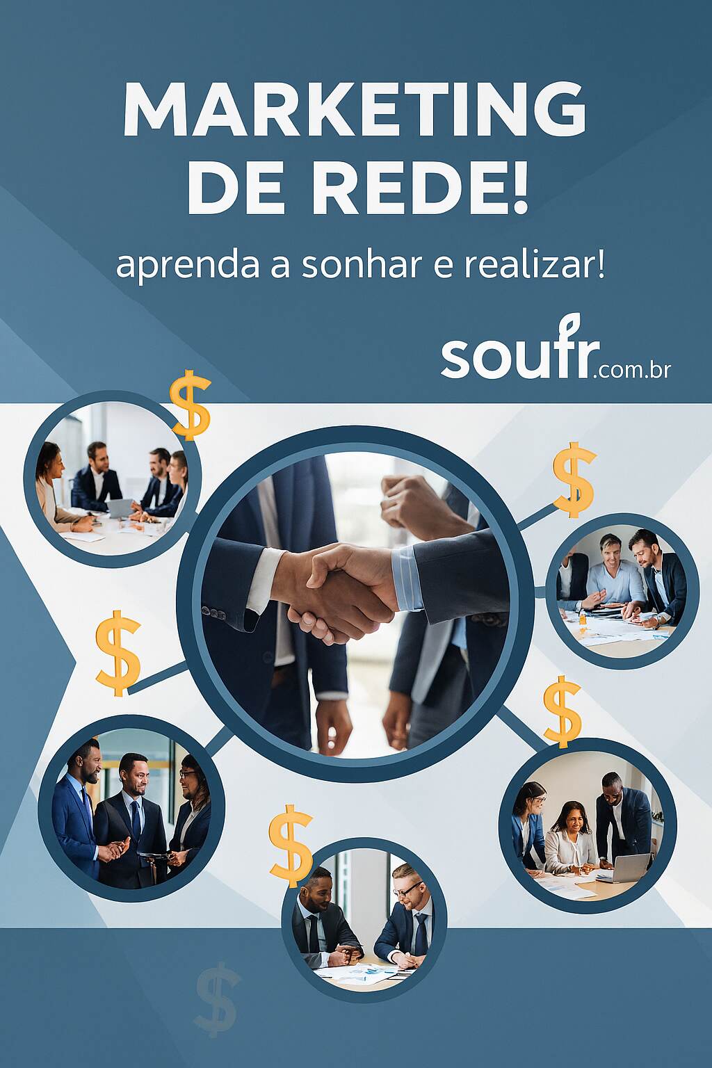 Diagrama simples de Marketing de Rede