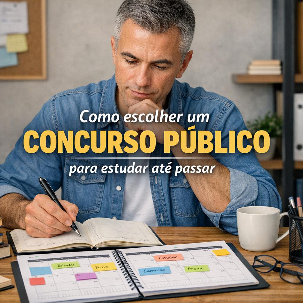 Como escolher um concurso público para estudar até passar